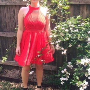 Halter/Choker Style Red Dress